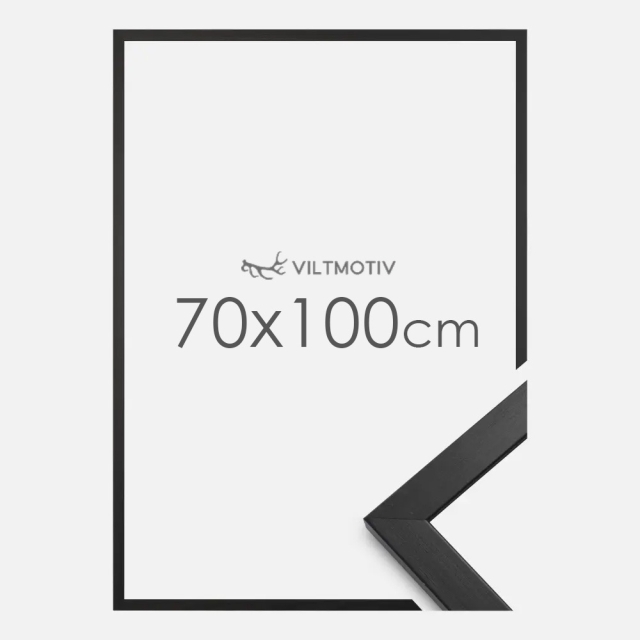 Musta kehys - 70x100 cm