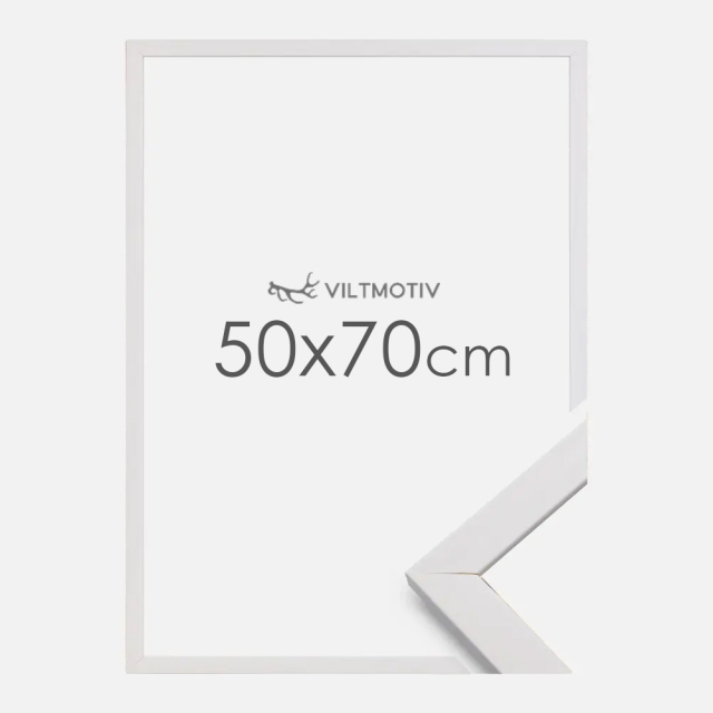 Valkoinen kehys - 50x70 cm