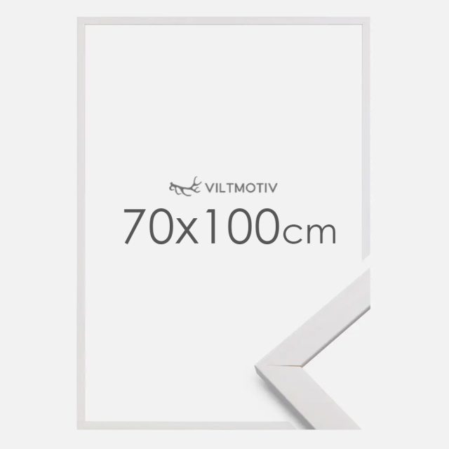 Valkoinen kehys - 70x100 cm