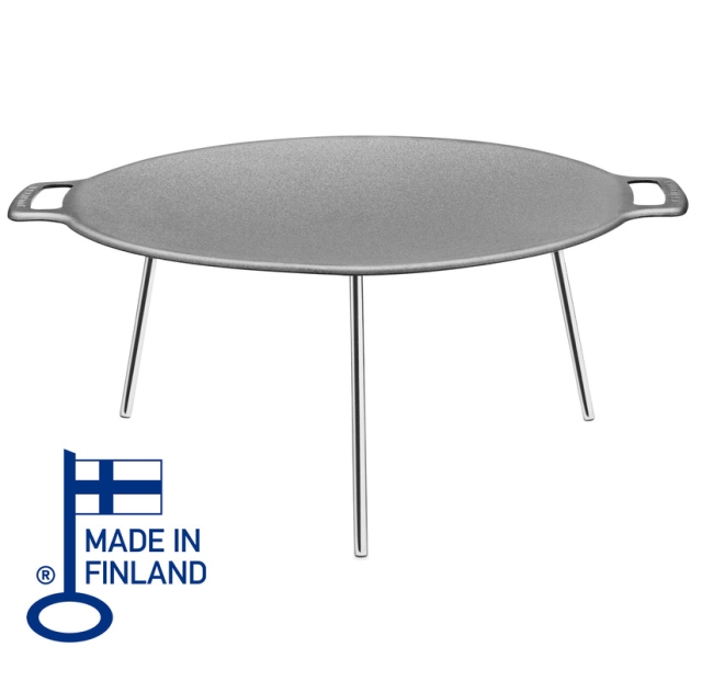 Griddle pan, with legs Hot-rolled steel 48cm