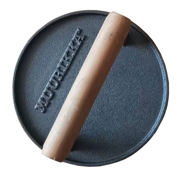 Grill press, round Cast iron
