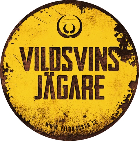 Vildmarken  villisian metsästäjä tarra