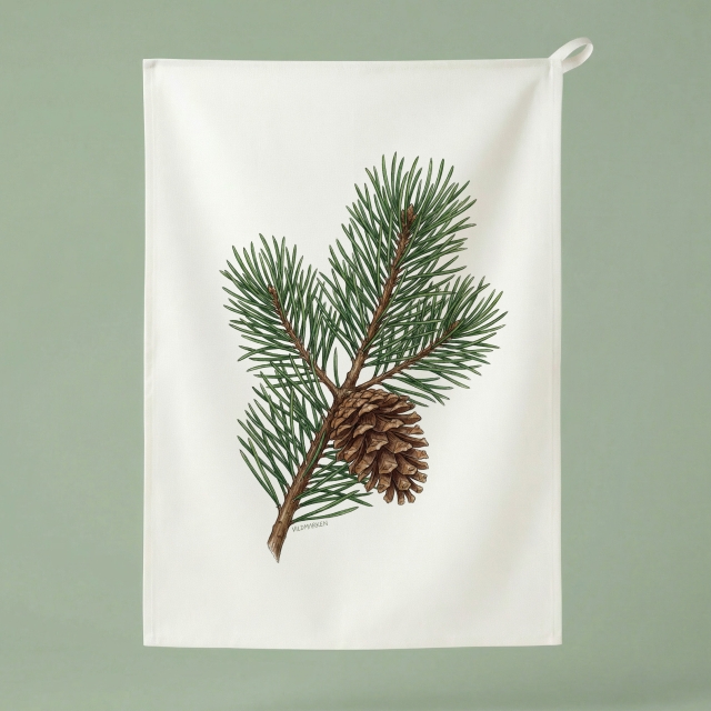 Männyn oksa - keittiöpyyhe 50x70 cm