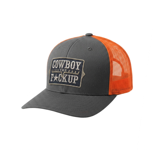 Cowboy the f*ck up Classic Snapback Orange Two-tone
