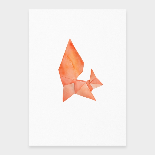 Echo Squirrel -origamityyli